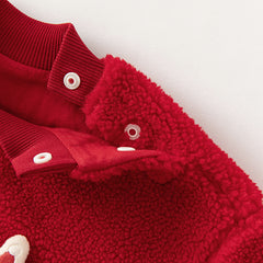 Dave&Bella Toddler Girls/Boys Red Warm Soft Sweatshirts Tops