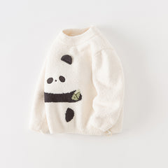 Dave&Bella Toddler Girls/Boys Autumn Soft Cute Animal Jacquard Chenille Sweater Tops