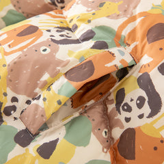 Dave&Bella Toddler Girls/Boys Winter Animal Print Windproof Outwear Hooded Down Coats