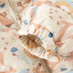 Dave&Bella Toddler Girls/Boys Winter Animal Print Windproof Outwear Hooded Down Coats