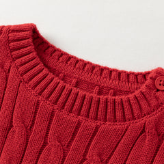 Dave&Bella Kids Girls/Boys Autumn Elegant Multi-color Versatile Classic Sweaters Tops