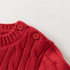 Dave&Bella Kids Girls/Boys Autumn Elegant Multi-color Versatile Classic Sweaters Tops