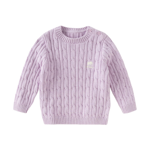 Dave&Bella Kids Girls/Boys Autumn Elegant Multi-color Versatile Classic Sweaters Tops