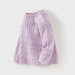 Dave&Bella Kids Girls/Boys Autumn Elegant Multi-color Versatile Classic Sweaters Tops