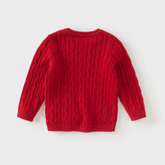 Dave&Bella Kids Girls/Boys Autumn Elegant Multi-color Versatile Classic Sweaters Tops