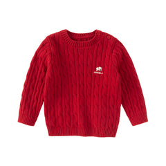 Dave&Bella Kids Girls/Boys Autumn Elegant Multi-color Versatile Classic Sweaters Tops