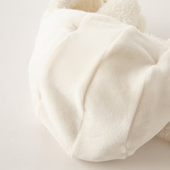 Dave&Bella Girls Winter Milk White Cute Rabbit Ears Plush Hat