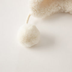 Dave&Bella Girls Winter Milk White Cute Rabbit Ears Plush Hat