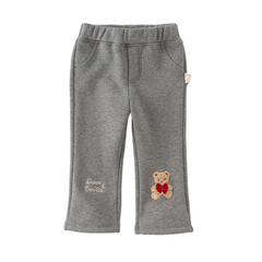 Dave&Bella Toddler Girls Autumn Grey Cartoon Bear Sweatpants