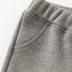 Dave&Bella Toddler Girls Autumn Grey Cartoon Bear Sweatpants