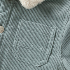 Dave&Bella Toddler Boys Winter Sky Blue Turtle Outwear Plush-lined Padded Coats