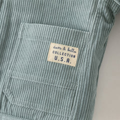 Dave&Bella Toddler Boys Winter Sky Blue Turtle Outwear Plush-lined Padded Coats