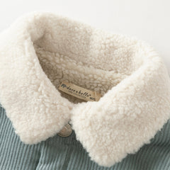 Dave&Bella Toddler Boys Winter Sky Blue Turtle Outwear Plush-lined Padded Coats