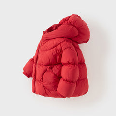 Dave&Bella Toddler Girls Winter Adorable Outdoor Windproof Outwear Hooded Down Coats