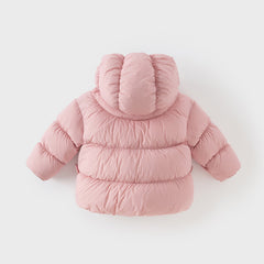Dave&Bella Toddler Girls Winter Adorable Outdoor Windproof Outwear Hooded Down Coats