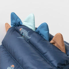 Dave&Bella Toddler Boys Winter Playful Dinosaur-style Outdoor Hooded Cozy Down Coats