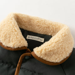 Dave&Bella Toddler Boys Winter Camel Brown/Dark Grey Outdoor Outwear Cozy Down Coats