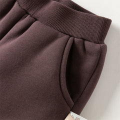 Dave&Bella Toddler Girls/Boys Autumn Warm Outdoor Padded Sweatpants