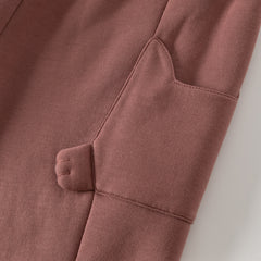 Dave&Bella Toddler Girls/Boys Autumn Pink/Black Knit Padded Pants