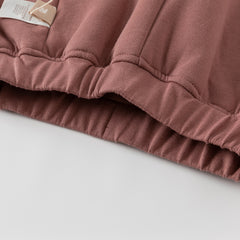 Dave&Bella Toddler Girls/Boys Autumn Pink/Black Knit Padded Pants