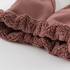 Dave&Bella Toddler Girls/Boys Autumn Pink/Black Knit Padded Pants