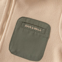 Dave&Bella Toddler Boys Winter Green Outwear Warm Hooded Two-Piece Down Coats Set