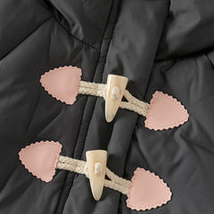 Dave&Bella Toddler Gils Winter Cute Rabbit-shaped Outdoor Windproof Hooded Down Coats
