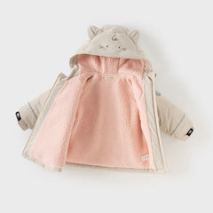 Dave&Bella Toddler Girls/Boys Warm Animal-style Outwear Hooded Fleece Padded Coats