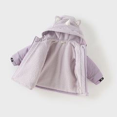 Dave&Bella Toddler Girls/Boys Warm Animal-style Outwear Hooded Fleece Padded Coats
