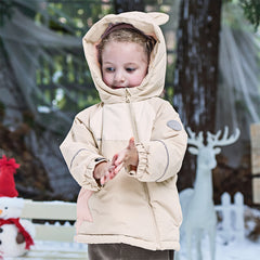 Dave&Bella Toddler Girls/Boys Warm Animal-style Outwear Hooded Fleece Padded Coats