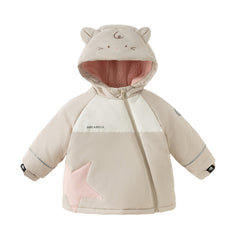 Dave&Bella Toddler Girls/Boys Warm Animal-style Outwear Hooded Fleece Padded Coats