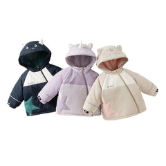 Dave&Bella Toddler Girls/Boys Warm Animal-style Outwear Hooded Fleece Padded Coats