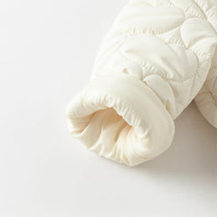 Dave&Bella Toddler Girls Winter Snow White Outdoor Windproof Padded Coats