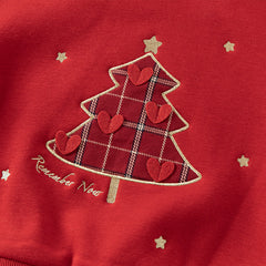 Dave&Bella Toddler Girls Christmas Red Turtle Cute Cozy Sweatshirt Tops