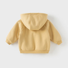 Dave&Bella Toddler/Kids Girls/Boys Multicolor Versatile Soft Long Sleeve Hooded Coats