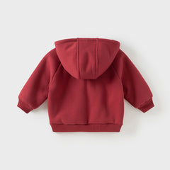 Dave&Bella Toddler/Kids Girls/Boys Multicolor Versatile Soft Long Sleeve Hooded Coats