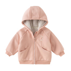 Dave&Bella Toddler/Kids Girls/Boys Multicolor Versatile Soft Long Sleeve Hooded Coats