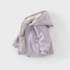 Dave&Bella Toddler/Kids Girls/Boys Multicolor Versatile Soft Long Sleeve Hooded Coats