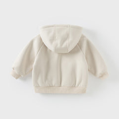 Dave&Bella Toddler/Kids Girls/Boys Multicolor Versatile Soft Long Sleeve Hooded Coats