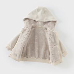 Dave&Bella Toddler/Kids Girls/Boys Multicolor Versatile Soft Long Sleeve Hooded Coats