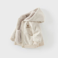 Dave&Bella Toddler/Kids Girls/Boys Multicolor Versatile Soft Long Sleeve Hooded Coats