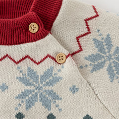 Dave&Bella Toddler Girls/Boys Red Turtle Cozy Fleece-lined Christmas Sweaters Tops