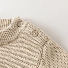 Dave&Bella Toddler Boys Casual Khaki Cute Dog Turtle Long-sleeved Sweaters Tops