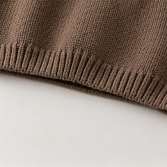 Dave&Bella Toddler Boys Casual Khaki Cute Dog Turtle Long-sleeved Sweaters Tops