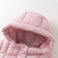 Dave&Bella Toddler Girls Winter Charming Outdoor Windproof Hooded Cozy Down Coats