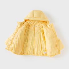 Dave&Bella Toddler Girls Winter Charming Outdoor Windproof Hooded Cozy Down Coats