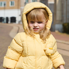 Dave&Bella Toddler Girls Winter Charming Outdoor Windproof Hooded Cozy Down Coats