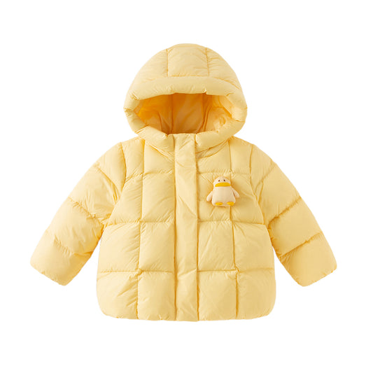 Dave&Bella Toddler Girls Winter Charming Outdoor Windproof Hooded Cozy Down Coats