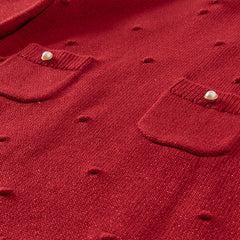 Dave&Bella Toddler Girls Elegant Red Long Sleeve A-line Soft Princess Dress