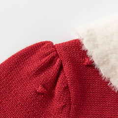 Dave&Bella Toddler Girls Elegant Red Long Sleeve A-line Soft Princess Dress